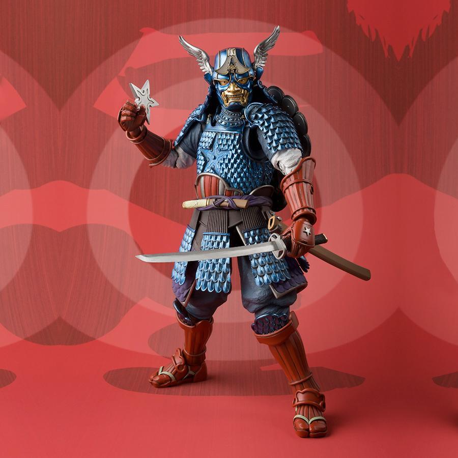 Samurai Captain America Manga Realization Bandai Action Figure Samurai Captain America Manga Realization Bandai Action Figure