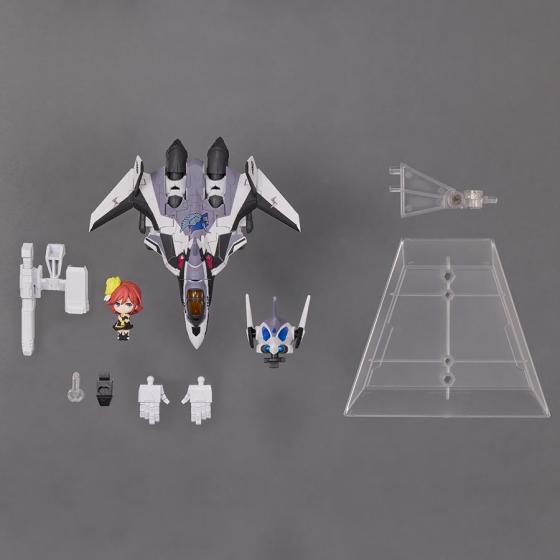 Macross Delta VF-31J Siegfried (Messer Ihlefeld Use) with Kaname Buccaneer Tiny Session Figurine