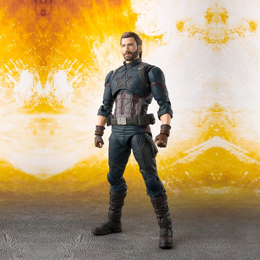 Figurine Captain America Set Avengers Infinity War S.H.Figuarts Bandai Figurine Captain America Set Avengers Infinity War S.H.Figuarts Bandai