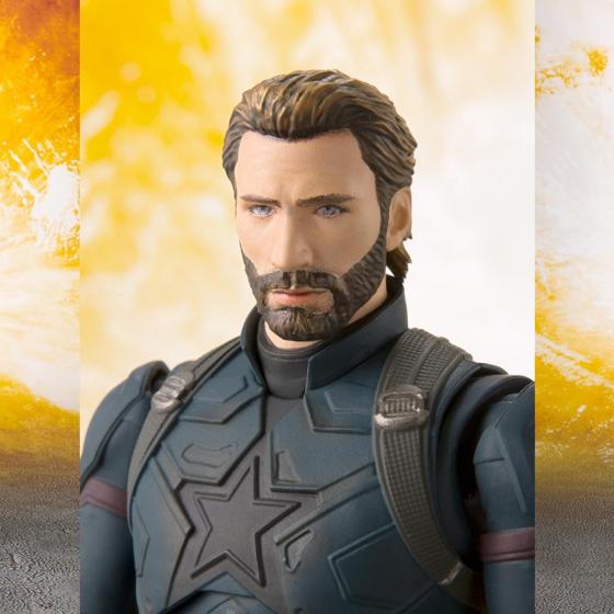 Figurine Captain America Set Avengers Infinity War S.H.Figuarts Bandai