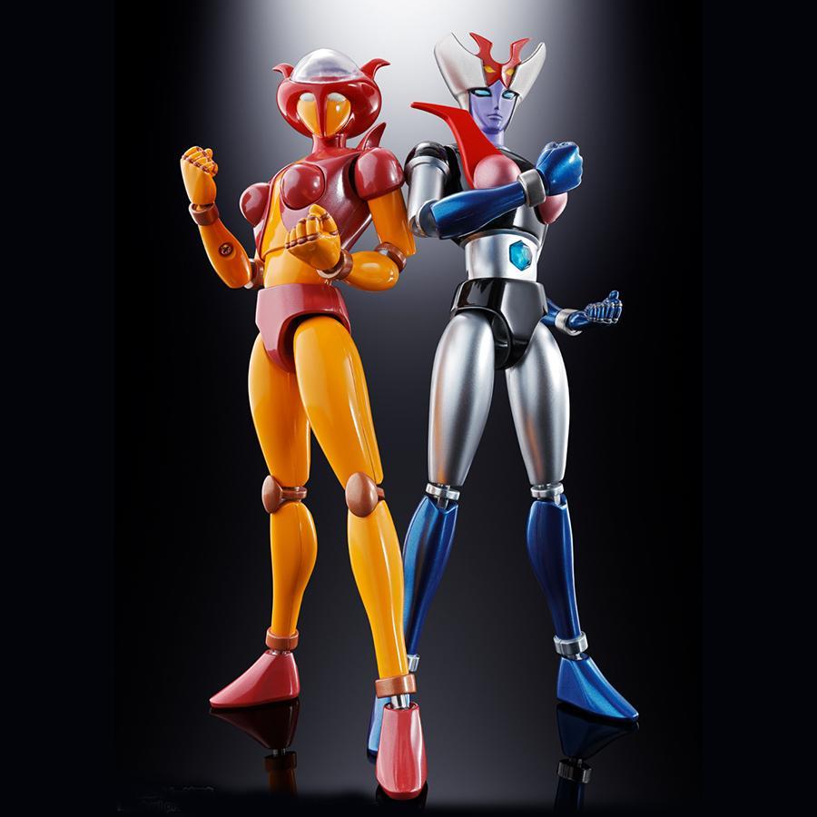 Mazinger Z GX-08R Aphrodai A vs GX-09R Minerva X Soul of Chogokin Figures Mazinger Z GX-08R Aphrodai A vs GX-09R Minerva X Soul of Chogokin Figures
