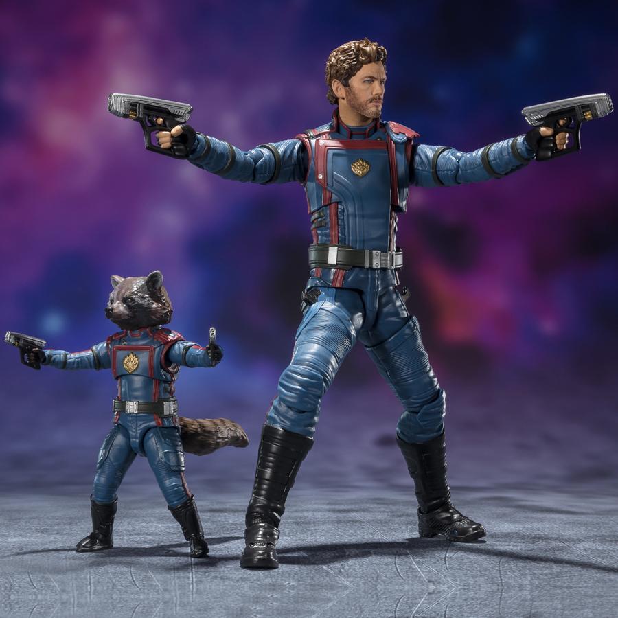 Marvel Star Lord & Rocket Raccoon (Guardians of the Galaxy: Vol. 3) S.H.Figuarts Figures Marvel Star Lord & Rocket Raccoon (Guardians of the Galaxy: Vol. 3) S.H.Figuarts Figures