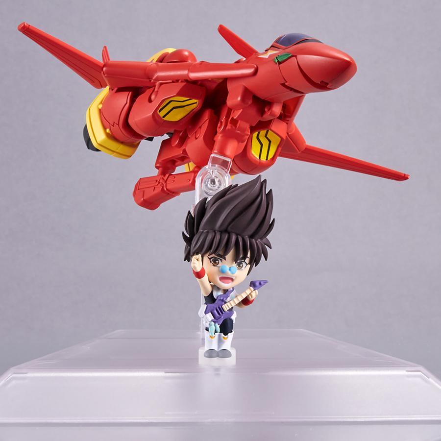 Figurine Macross 7 VF-19 Custom Fire Valkyrie with Basara Nekki Bandai