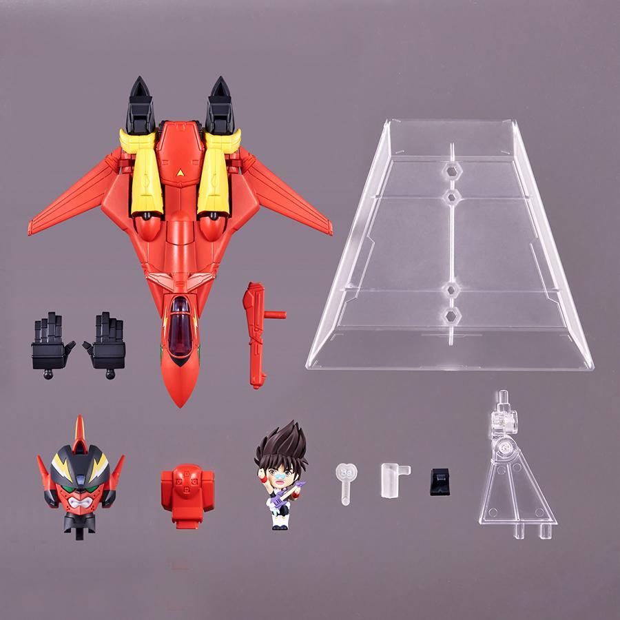 Figurine Macross 7 VF-19 Custom Fire Valkyrie with Basara Nekki Bandai