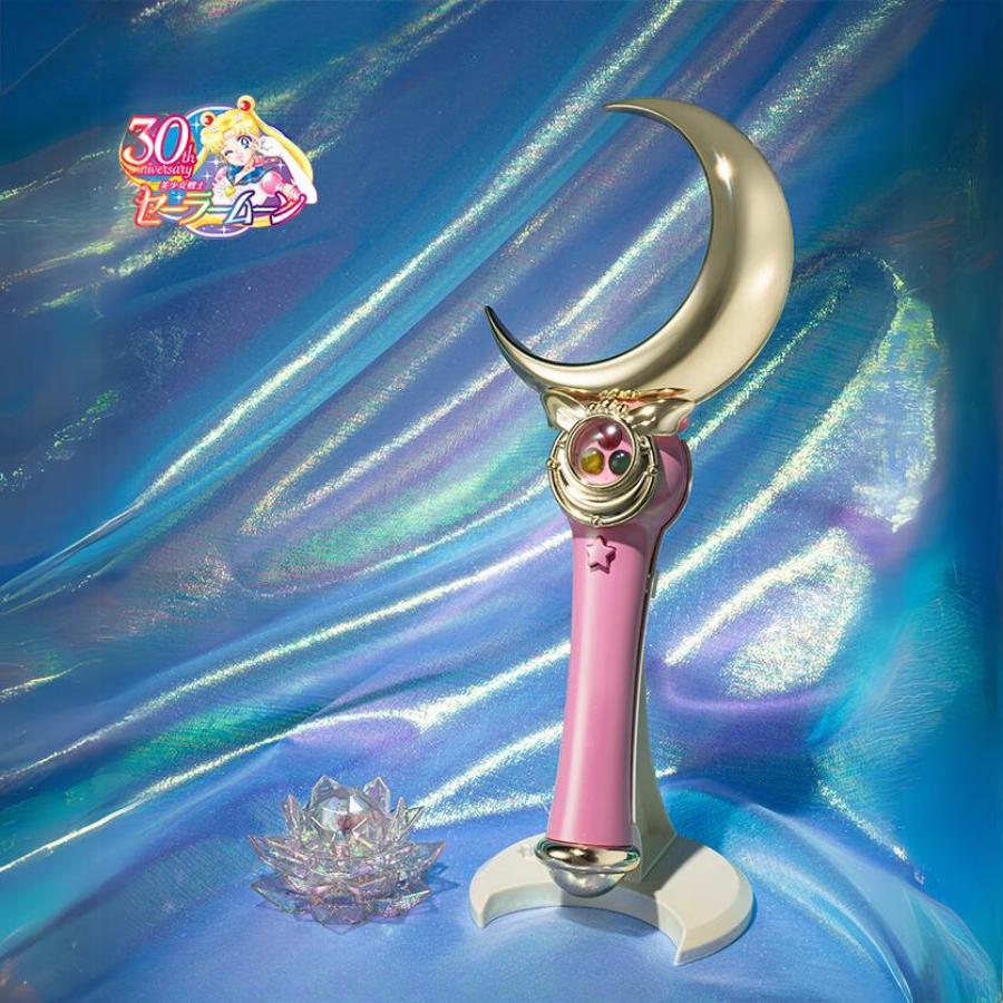 Sailor Moon Moon Stick Brilliant Color Edition Proplica Bandai Figure Sailor Moon Moon Stick Brilliant Color Edition Proplica Bandai Figure