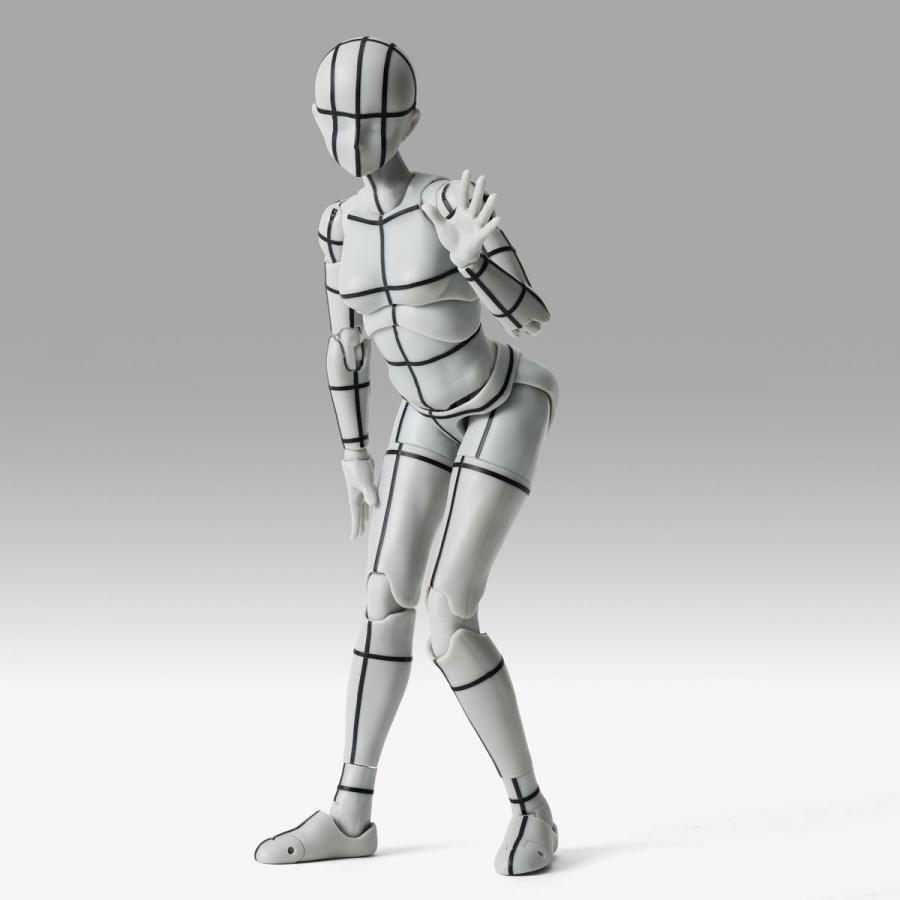 Body Chan / Figurine Body-Chan - Sports Edition Wire Frame (Gray Color Ver.) - S.H.Figuarts