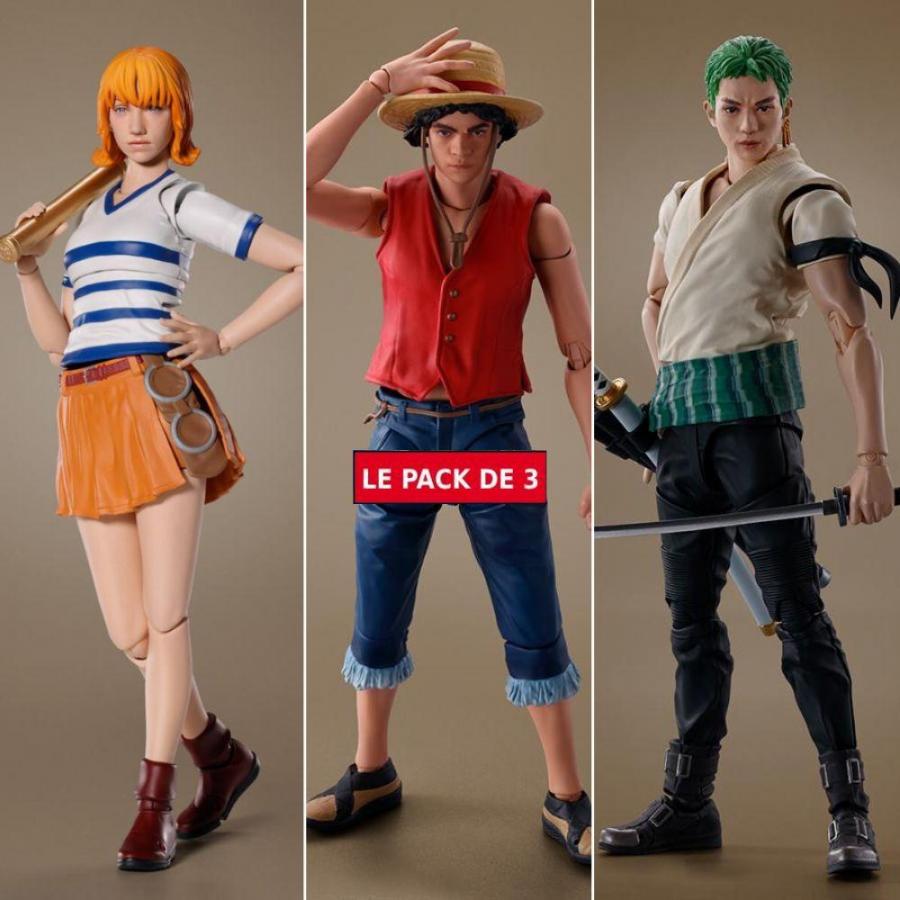 One Piece / Pack 3 Figuren Nami + Luffy + Zoro (A Netflix Series: ONE PIECE) S.H.Figuarts Bandai One Piece / Pack 3 Figuren Nami + Luffy + Zoro (A Netflix Series: ONE PIECE) S.H.Figuarts Bandai