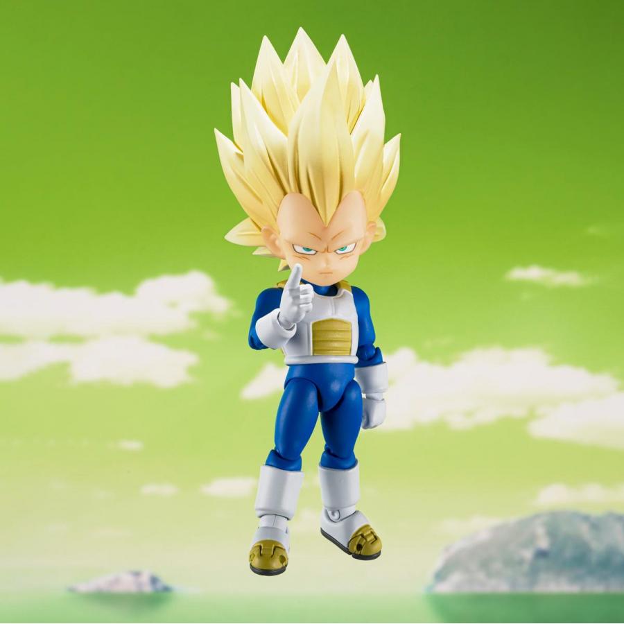 Dragon Ball Daima / Figurine Super Saiyan 3 Vegeta (Mini) S.H.Figuarts