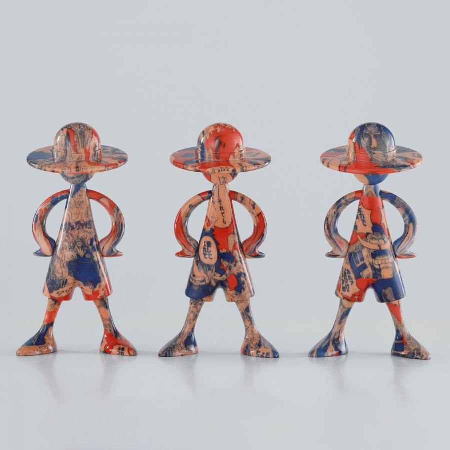 One Piece / Box mit 10 Luffy-Figuren - Archiv der Abenteuer [Vol.1] - Tamashii Nations Box