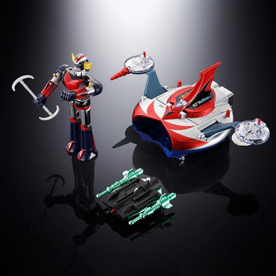 Goldorak / Popy Chogokin DELUXE Grendizer-Figur & UFO Spazer Soul of Chogokin Bandai Goldorak / Popy Chogokin DELUXE Grendizer-Figur & UFO Spazer Soul of Chogokin Bandai