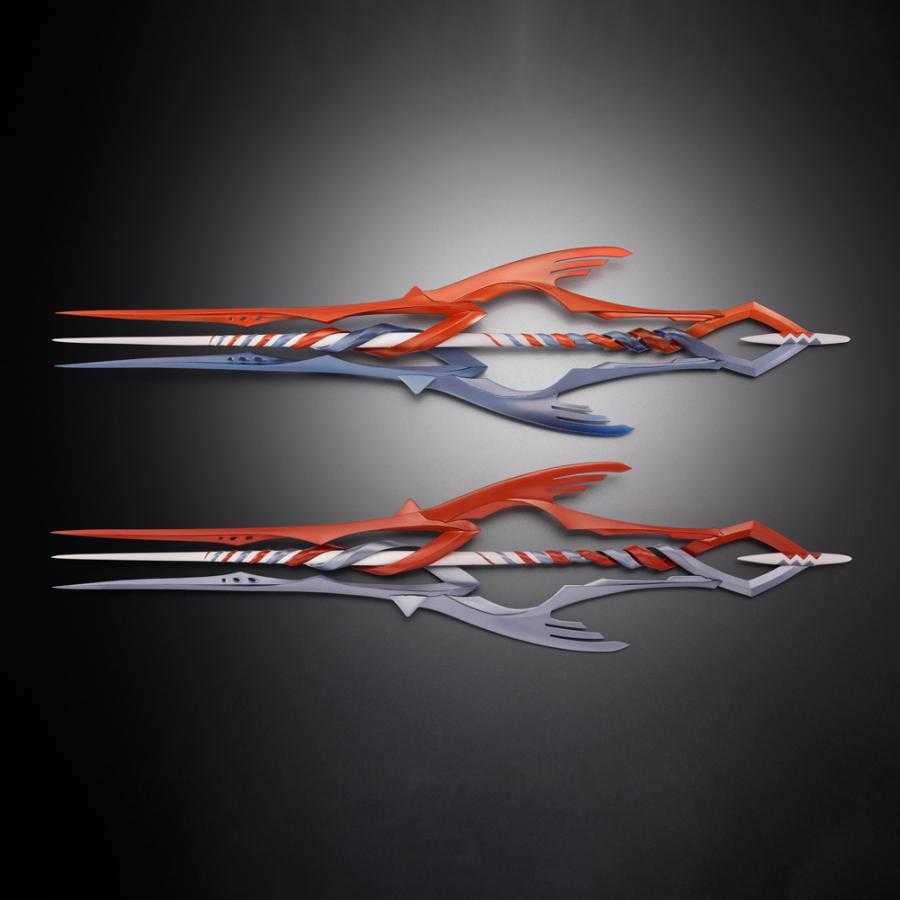 Evangelion / Set mit 3 Lanzen für Evangelion 30th mit Lanzen in einer anderen Farbe METAL BUILD
