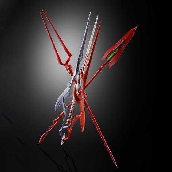 Evangelion / Set mit 3 Lanzen für Evangelion 30th mit Lanzen in einer anderen Farbe METAL BUILD
