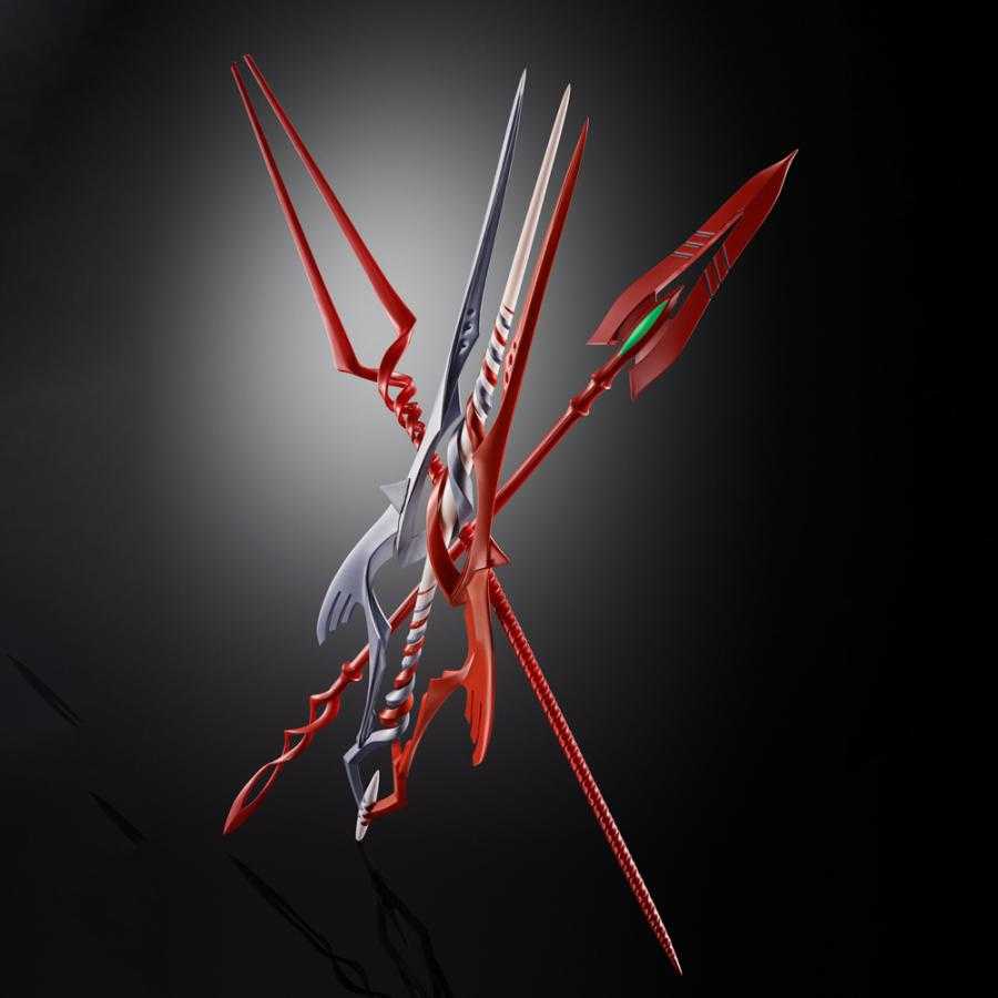 Evangelion / Set mit 3 Lanzen für Evangelion 30th mit Lanzen in einer anderen Farbe METAL BUILD