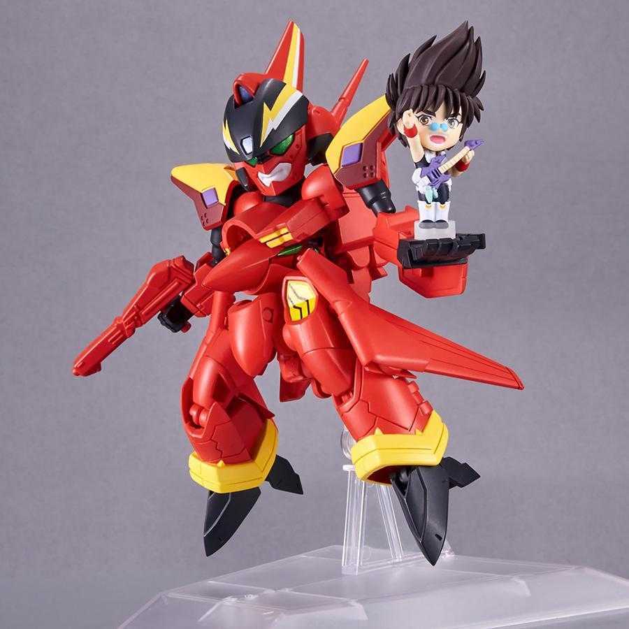 Figurine Macross 7 VF-19 Custom Fire Valkyrie with Basara Nekki Bandai