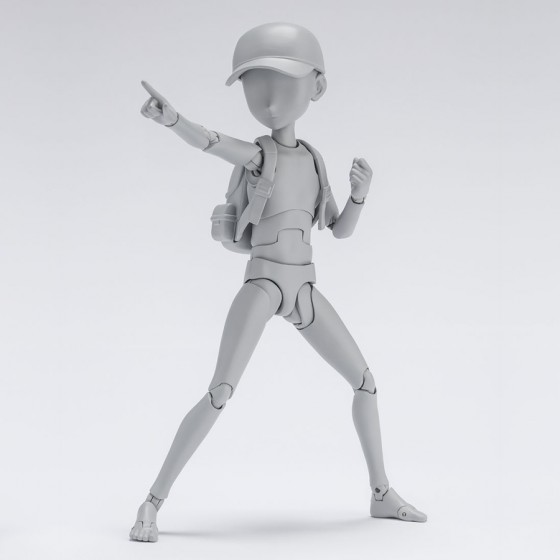 PVC Action Figure Body Kun Ken Sugimori Edition DX SET Gray Color Ver. S.H. Figuarts Bandai Tamashii Nations