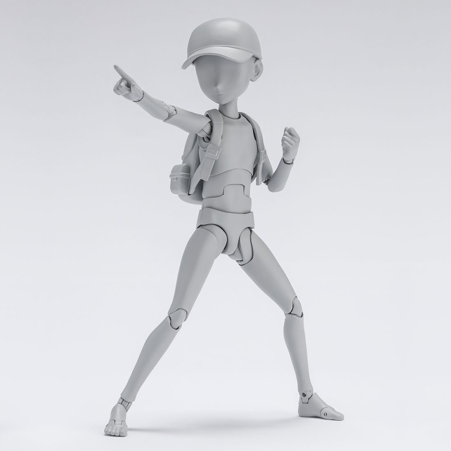 PVC Action Figure Body Kun Ken Sugimori Edition DX SET Gray Color Ver. S.H. Figuarts Bandai Tamashii Nations