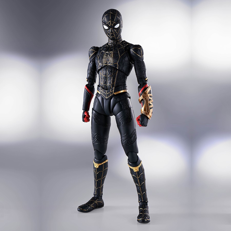 Spider-Man Black & Gold Suit No Way Home S.H.Figuarts Bandai Figure Spider-Man Black & Gold Suit No Way Home S.H.Figuarts Bandai Figure